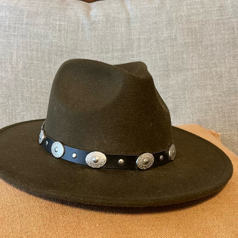 Stylish forest Green Fedora Hat